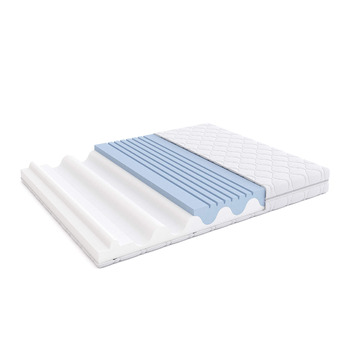 Двосторонній матрац Storeo Basics High Elasticity, середньої жорсткості (H3) та жорсткої (H4), 90 x 200 x 20 см, білий