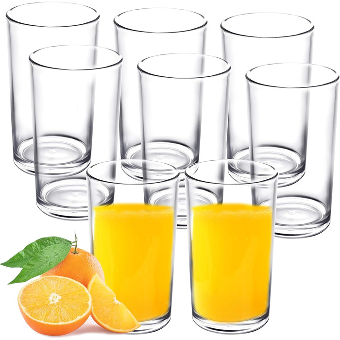 Стаканчики для пиття Youngever 9 упаковок по 300 мл, багаторазові стакани для води, пластикові стакани, багаторазові пластикові ст