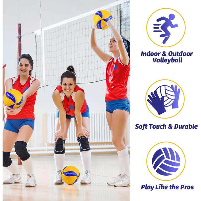 Комплект (2 шт.) волейбольних м'ячів Soft Play пляжний волейбол, спортивний волейбол