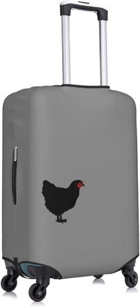 Чохол на валізу Чорний півень, еластичний, що миється, захисний чохол для багажу, для подорожей та роботи (для валіз розміром 45,7 - 81,3 см), чорний, великий розмір