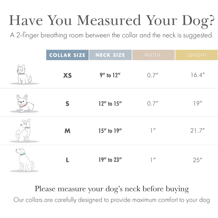 Нашийник для собак Nina Woof Cupertino, з екошкіри, м'який та регульований, з кріпленням для трекера, Бежевий, Розмір XS (обхват шиї 23-30 см)
