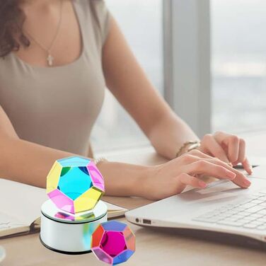 Призма Hsthe Sea кольоровий куб 20 мм K9 оптичний кришталевий скляний багатогранник RGB дисперсійна призма для фізики, прикраса робочого столу