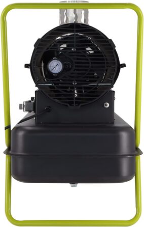 Дизельний обігрівач Tronitechnik, дизельний генератор гарячого повітря потужністю 20 кВт, будівельний обігрівач з баком на 36 л, захистом від перегріву, колесами та термостатом, 20 кВт без зовнішнього термостата