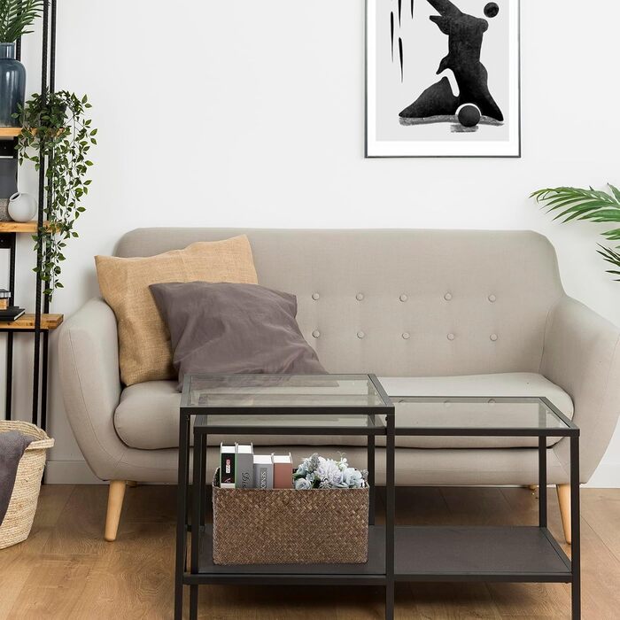 Відкритий кошик для зберігання морської трави, вітальня, стіл, декоративна коробка, плетений плетений кошик для рушників, прямокутний органайзер для зберігання у ванній кімнаті, коробка, полиці та столи, багатоцільовий медіа-органайзер для кави