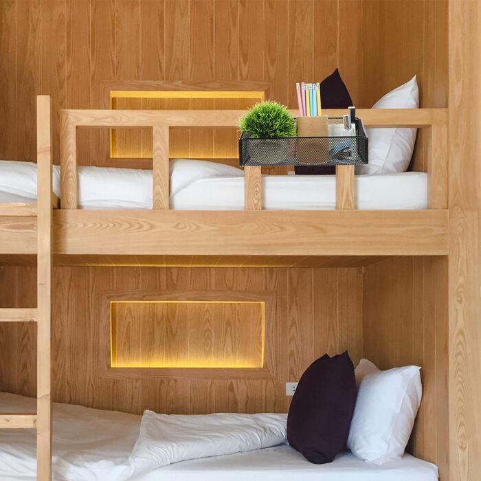 Підвісний кошик для зберігання речей для органайзера біля ліжка з гачками, металевий, чорний, універсальний підвісний кошик для гуртожитку, спальні та офісу, 12x12x9 см, чорний, 27.00x12.00x9.00 см