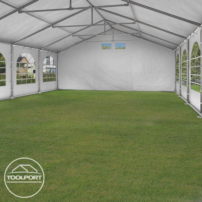 Намет для вечірок, шатер, 6x12 м, білого кольору, професійний брезент PE 550 N, водонепроникний, захист від ультрафіолету з каркасом на землі, садовий намет