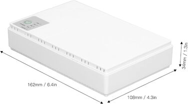 Міні-UPS акумулятор резервного живлення 8800/10400 mAh, 5V, 9V, 12V, безперебійне живлення для камер, роутерів, модемів, резервне живлення 85-265V, 8800 mAh (Європейська вилка)