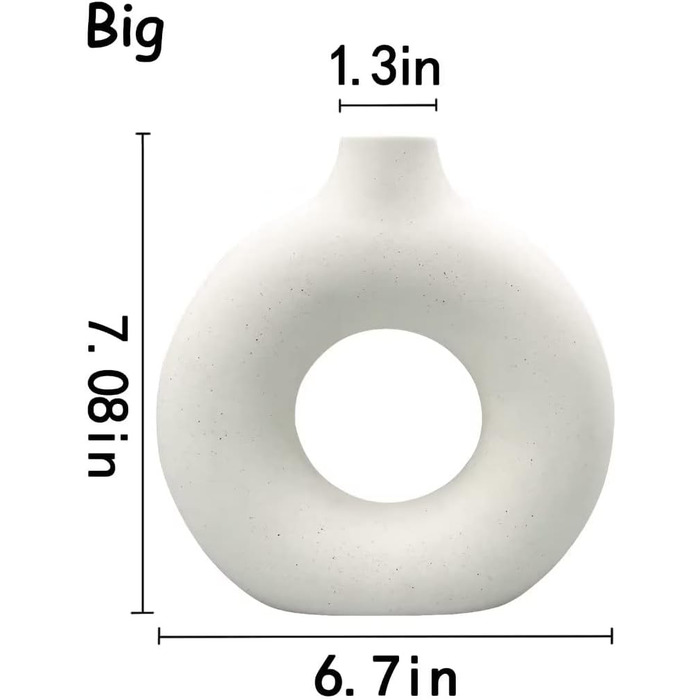 Керамічних ваз Білі керамічні вази для квітів для прикраси будинку Сухоцвіти Декоративні вази для скатертини з пампасною травою, к