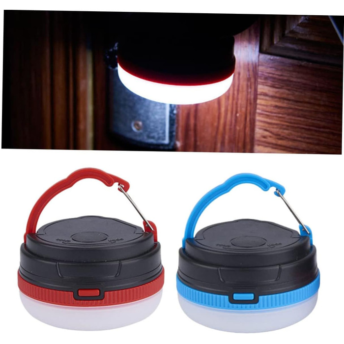 Комплекти електричних кемпінгових ліхтарів 6 кемпінгових ламп з абажуром червоного кольору для кемпінгу, намету, човна, риболовлі 2 шт. * 3 як зображено x 3 шт. середній x 3 шт., 3