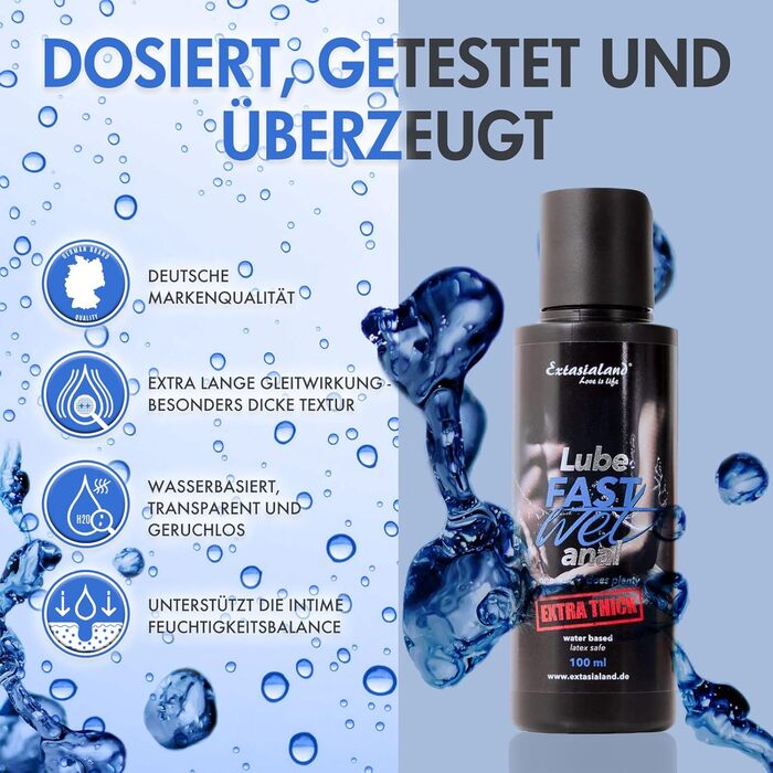 Лубрикант Fastwet Anal Extra Thick, водна основа, 100 мл