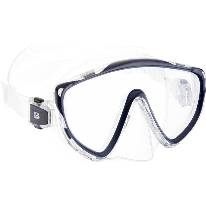 Набір для підводного плавання CRESSI Tino Adventure Set - Набір для підводного плавання, що включає ласти Tonga, маску Tino та трубку Scilla, для підводного плавання та дайвінгу, дорослі L-XL, прозорий/синій/темно-синій