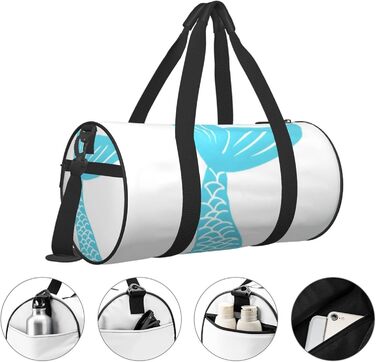 Дорожня сумка-мішок Хвіст Русалки, спортивна сумка для чоловіків та жінок, сумка для пляжу та спорту