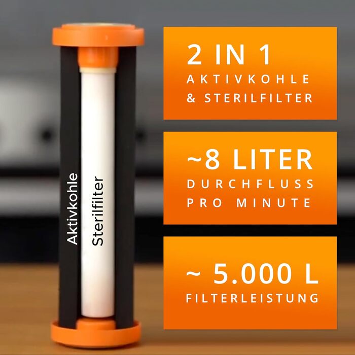 Фільтр для питної води SPFP Plus Superpure Мікрофільтрація на турбо швидкості 6 літрів на хвилину стійке активоване вугілля та мембранні фільтри від медичної техніки