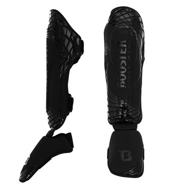 Щитки для гомілок Booster Fightgear Cube Black - Щитки для гомілок, муай-тай, ММА, кікбоксингу, бойових видів спорту та спарингу
