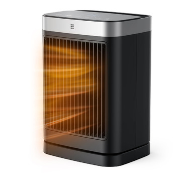 Енергозберігаючий електричний вентилятор-обігрівач з дистанційним керуванням, 2000 Вт, компактний, керамічний нагрівач PTC, тихий з 12-годинним таймером, 3 режими, захист від перегріву та перекидання, електричний обігрівач для спалень