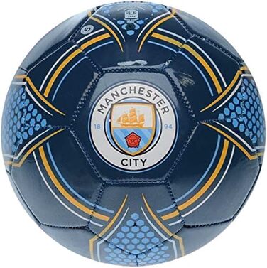 Футбольний м'яч Sutton Sports Manchester City Velocity, розмір 5, синій