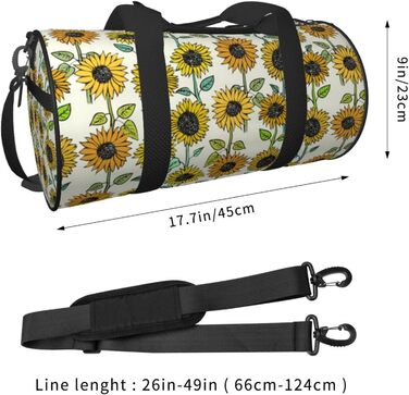 Дорожня сумка-циліндр з квітковим візерунком, спортивна сумка для чоловіків та жінок, сумка-мішок, спортивна сумка