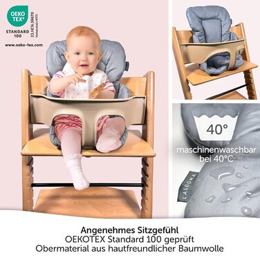 Редуктор сидіння LaLoona для стільчика для годування Stokke Tripp Trapp - подушка для дитячого сидіння з покриттям, яке можна прат