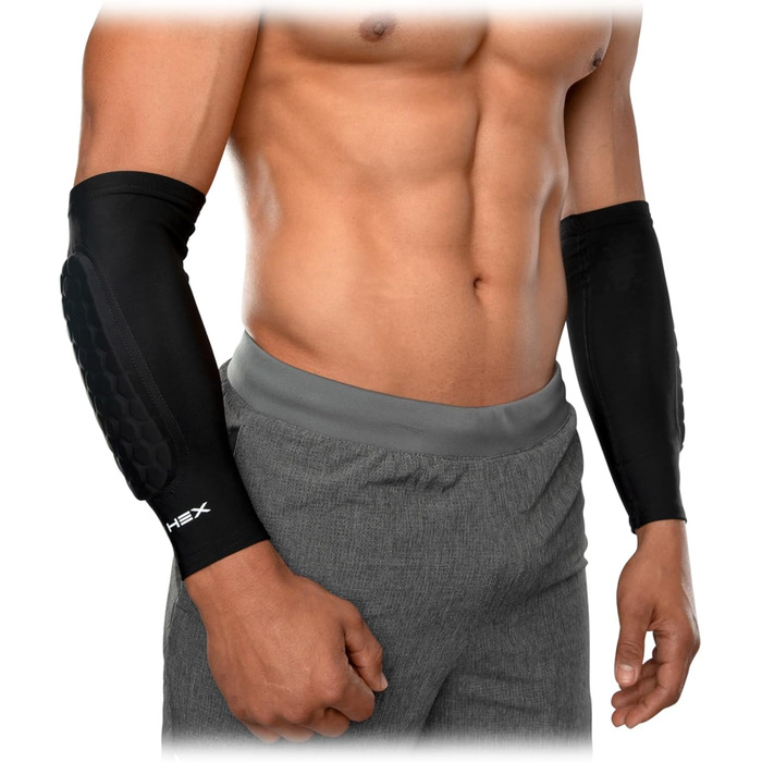 Захисні щитки для передпліччя McDavid HexPad 651 S чорні/прозорі