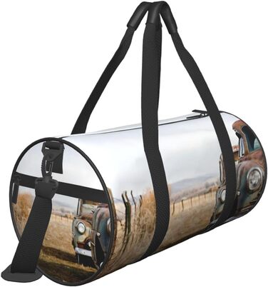Спортивна сумка-мішок для подорожей з принтом Антик Авто, чорна, універсальний розмір, дорожня сумка