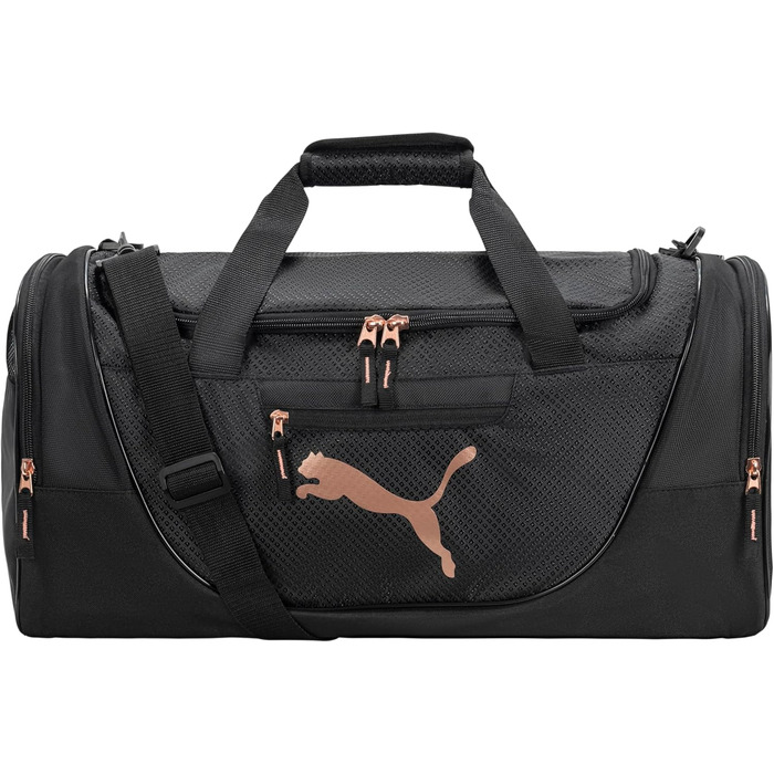 Жіноча сумка PUMA Evercat Duffle Bag для тренувань кандидатів один розмір чорний / червоне золото
