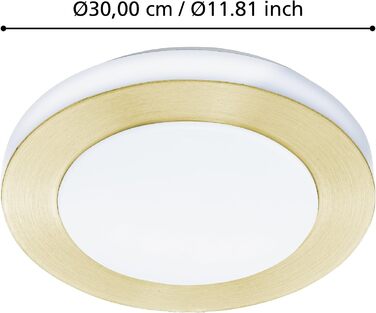 Стельовий LED-світильник EGLO Capri, сталь, білий та золотий