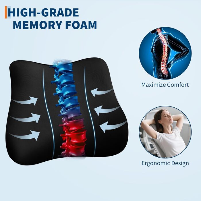 Офісне крісло Garvee з підставкою для ніг, ігрове крісло з сітки, регульоване по висоті, витримує навантаження до 150 кг, ергономічне робоче крісло, регульований підголівник та поперекова опора, надзвичайно широке, зручне чорного кольору