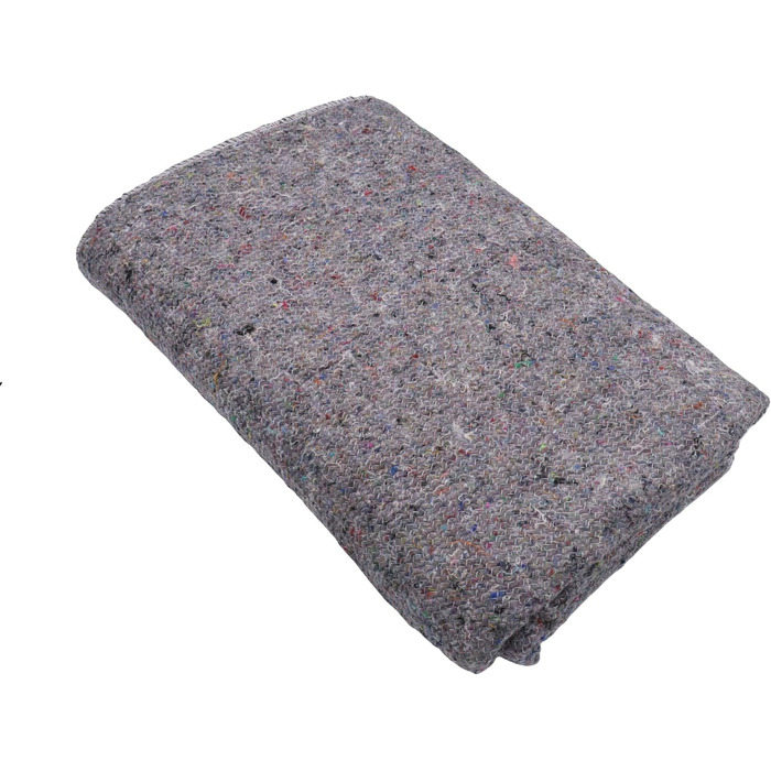 Ковдри для переїзду, меблеві ковдри, ковдри для зберігання речей, пакувальні ковдри, 150 x 200 см, 330-350 г/м, сірі, з підшиванням з обох боків (5 шт. )