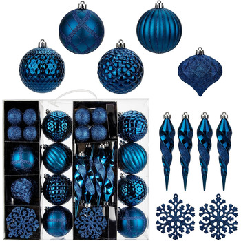 Різдвяних прикрас 50 шт сапфірово-синій Briful