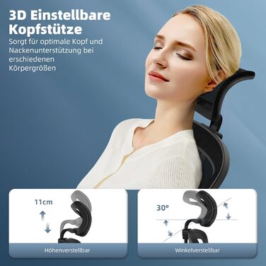 Ергономічне офісне крісло Storeo Imp модель I, до 150 кг, сітка, чорний