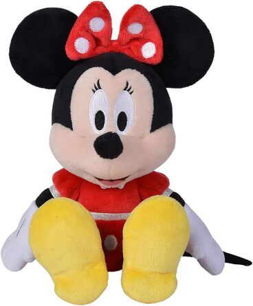 М'яка іграшка Disney Мінні Маус, 25 см, у червоній сукні, для немовлят з перших місяців життя, 6315870226 -