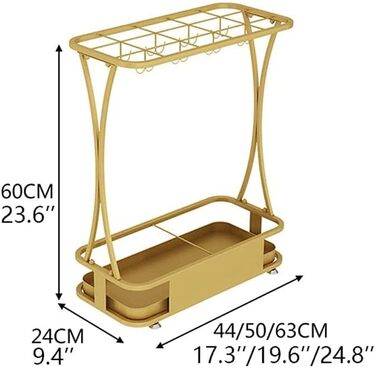 Тримач для парасольки Підставка для парасольок Nordic Iron Проста підставка для парасольки Вестибюль готелю Відро для вітальні Двері для парасольки Парасолька Бочка Підвісний тримач для парасольки Підставка для парасольки Парасолька Agoud 50*24*60см