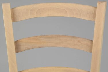 Комплект із 2 стільців Venezia для кухні та їдальні, міцний каркас з полірованої букової деревини, необроблене та 100 натуральне поліроване дерев&39яне сидіння. Комплект із 2 дерев&39яних стільців.