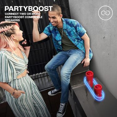 Колонка JBL Flip 6 червоного кольору - Водонепроникна портативна колонка з 2-смуговою акустичною системою для потужного звуку - До