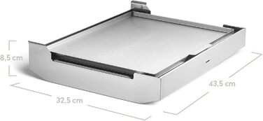 Складаний газовий гриль BURNHARD JONES з нержавіючої сталі з кришкою, 2 конфорки, 6,4 кВт, включаючи сумку для перенесення з функцією рюкзака та мультиінструмент, складаний гриль ідеально підходить для кемпінгу, складаний гриль JONES з 2 конфорками