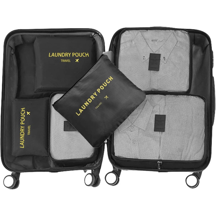 Організатор для валізи, пакувальні кубики для валізи Дорожні аксесуари Організатор для валізи Сумки для одягу Пакувальні кубики Ко