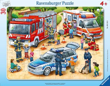 Дитячий пазл Ravensburger - 06144 Захоплюючі професії - рамковий пазл для дітей від 4 років, 30 елементів