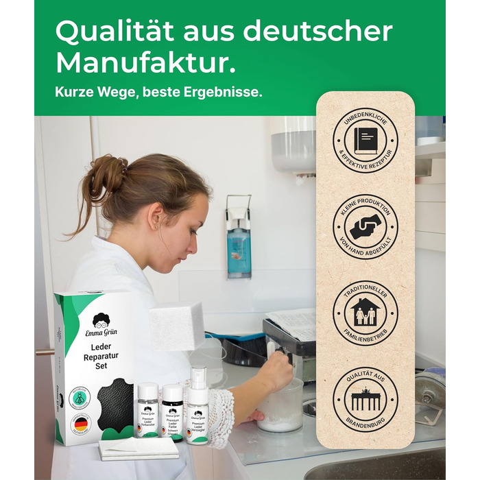 ПОВНИЙ КОМПЛЕКТ - Професійний набір для ремонту шкіри для диванів, меблів, керма та автомобільних сидінь - Ідеально підходить для