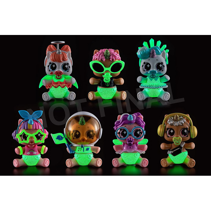 Несподіваний загін єдинорогів Серія 6 Новонароджений єдиноріг Загадковий загін Сяйва Колекційна капсула (5 шт.) Скіни X-shot, 5