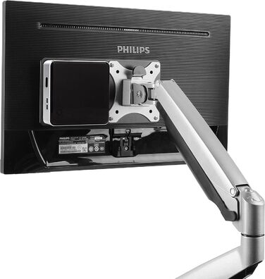 Кріплення ICY BOX для Mini PC Intel NUC (до 3 кг), монтаж на стійку монітора (VESA 75x75/100x100), IB-MSA103-VM