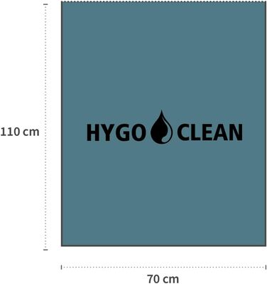 Сміттєві пакети Franz Mensch HygoClean Eco, 120 л, сині, 100 шт. LDPE, у рулоні, сміттєві пакети, довжина 110 см x ширина 70 см, сміттєвий пакет на 120 літрів, надзвичайно міцний