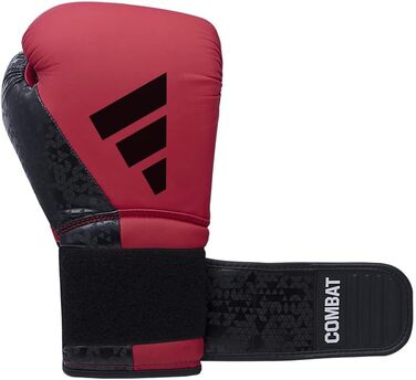 Боксерські рукавички adidas Combat 50 - червоно-чорні, 12 унцій