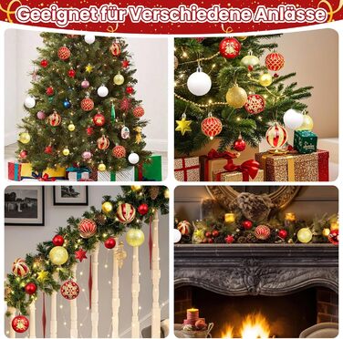 Набір із 40 предметів різдвяних кульок YUEJIDZ