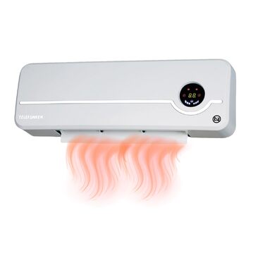 Компактний керамічний настінний вентилятор-обігрівач з коливальною системою та інтелектуальним регулюванням температури Ідеальне рішення для ефективного та рівномірного розподілу тепла в холодні дні, 2000