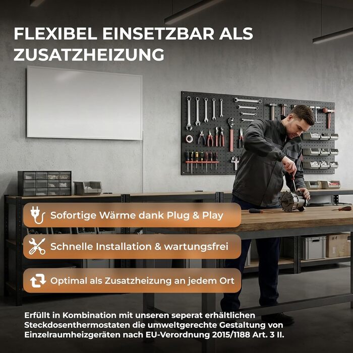 Інфрачервоний обігрівач BR Bringer Picture з рамкою, 800 Вт та термостатом з пультом дистанційного керування - Обігрівач для картин з УФ-друком - 100x60x1,8 см - Чіангмай, Таїланд