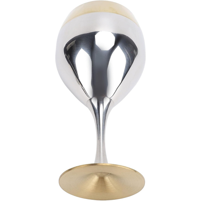 Келих для вина Pongnas з нержавіючої сталі, 350 мл, небиткий, ударостійкий винний келих із золотим обідком, для подорожей, кемпінгу, весіль, пікніків, заходів на свіжому повітрі