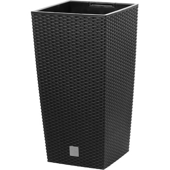 Каструля-таймер на 26,6 л зі вставкою 26,5 x 26,5 x 50 см, антрацитового кольору, чорна одинарна