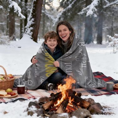 Подарунки для дівчини - Ковдра-обіймач 150 x 200 см Подарунки для жінок, сестри на Різдво, день народження, м&39які, портативні та можна прати в пральній машині, сірі 150 x 200 см