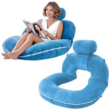 Подушка для читання для ліжка та дивана, велика подушка для спини дорослих, зручна подушка для читання з чохлом, який можна прати, подушка для сидіння для читання, перегляду телевізора, відпочинку або як подушка для сну