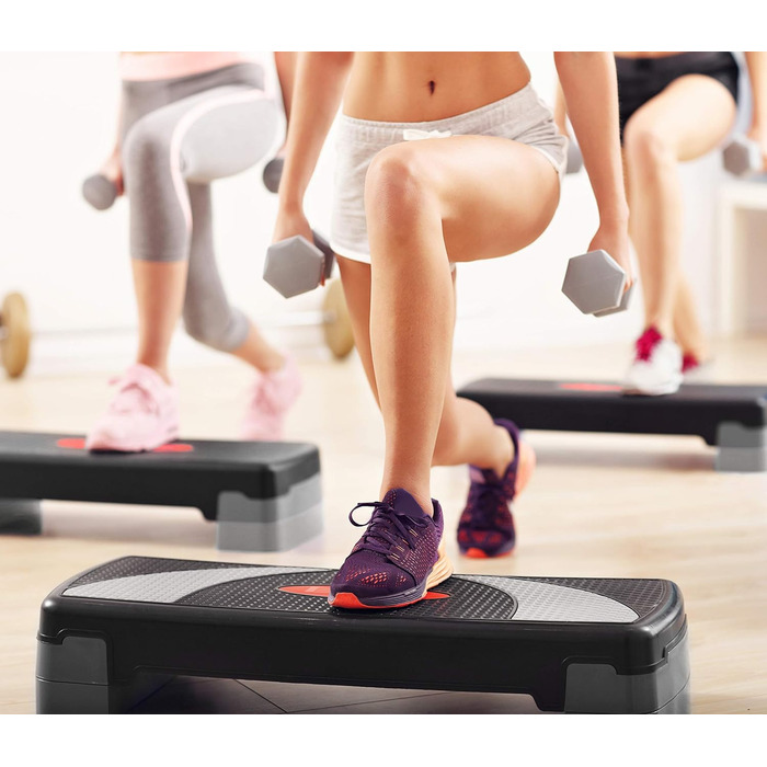 Включаючи тренування Домашній тренажер, 3-рівневе регулювання висоти Домашній степер для домашнього використання Степ-лава, тренажерний зал, аеробна степ-дошка